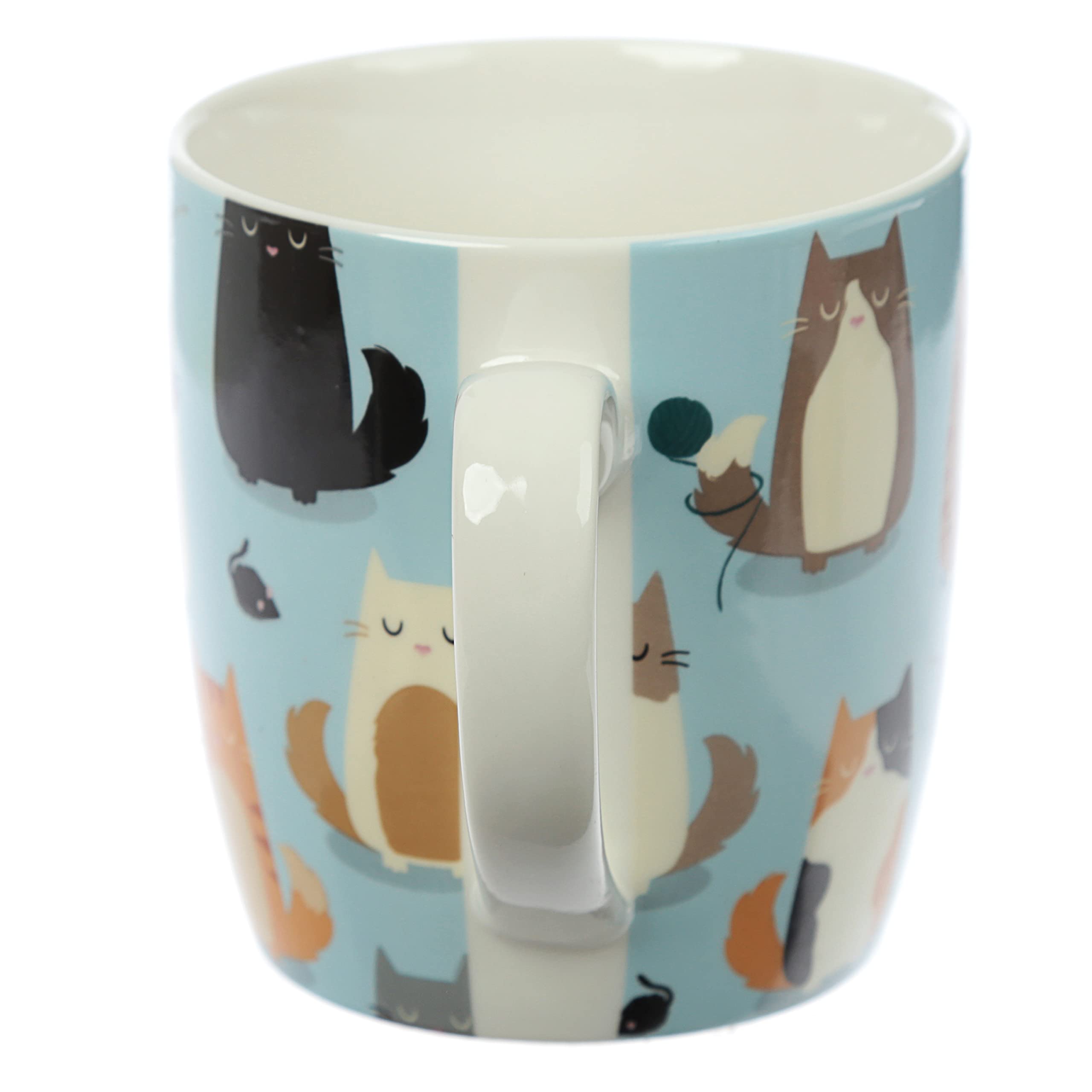 Puckator Feline Fine Spruch Katze Tasse aus Porzellan