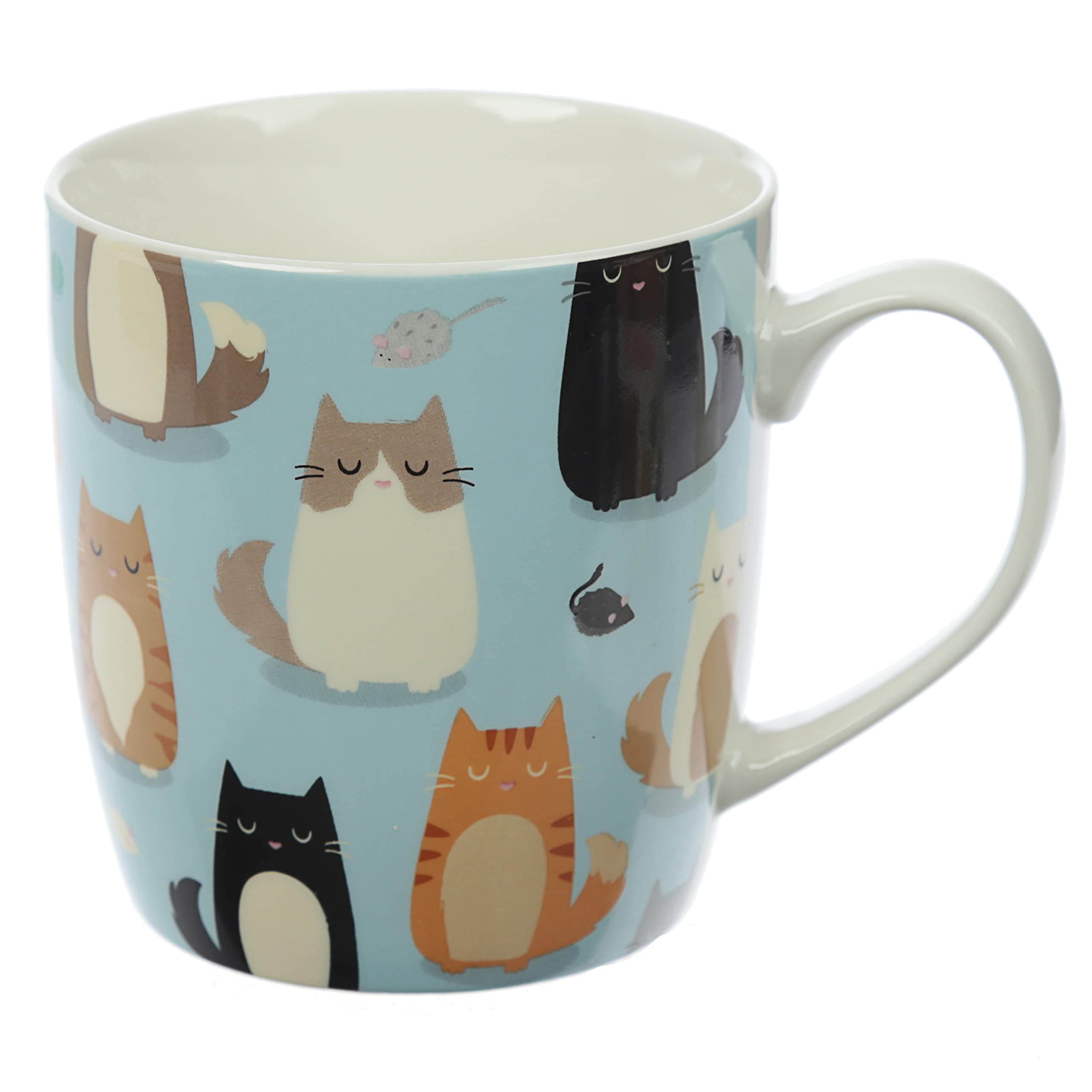 Puckator Feline Fine Spruch Katze Tasse aus Porzellan