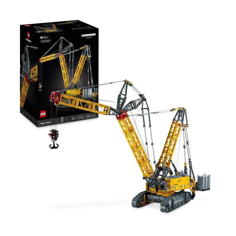 LEGO Technic Liebherr LR 13000 Raupenkran (42146) – Ferngesteuertes Baufahrzeug mit Control+ App, großes Modell für Erwachsene
