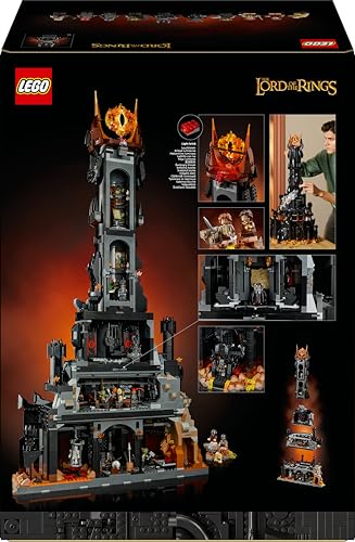 LEGO Icons Herr der Ringe: Barad-dûr (10333) – Bauset für Erwachsene mit Sauron, Orks & Helden, Sammlerstück für Fans
