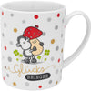 Sheepworld XL-Tasse mit Motiv "Glücksbringer" | Große Kaffetasse aus Porzellan, Jumbobecher, 60 cl, mit Spruch | Geschenk, Silvester, Weihnachten