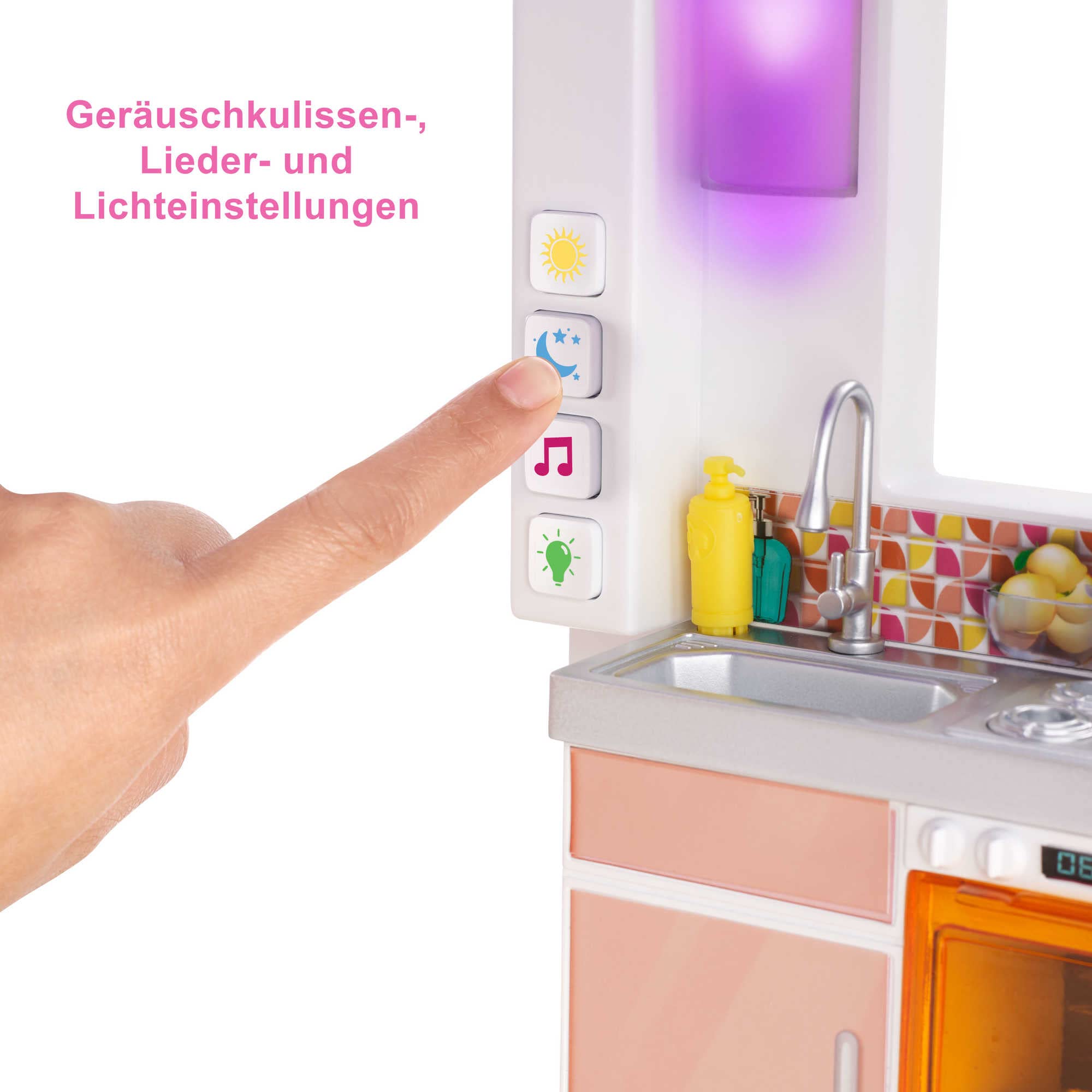 Barbie Dreamhouse (114 cm) – 3-stöckiges Puppenhaus mit Pool, Rutsche, Rollstuhllift & 75 Zubehörteilen