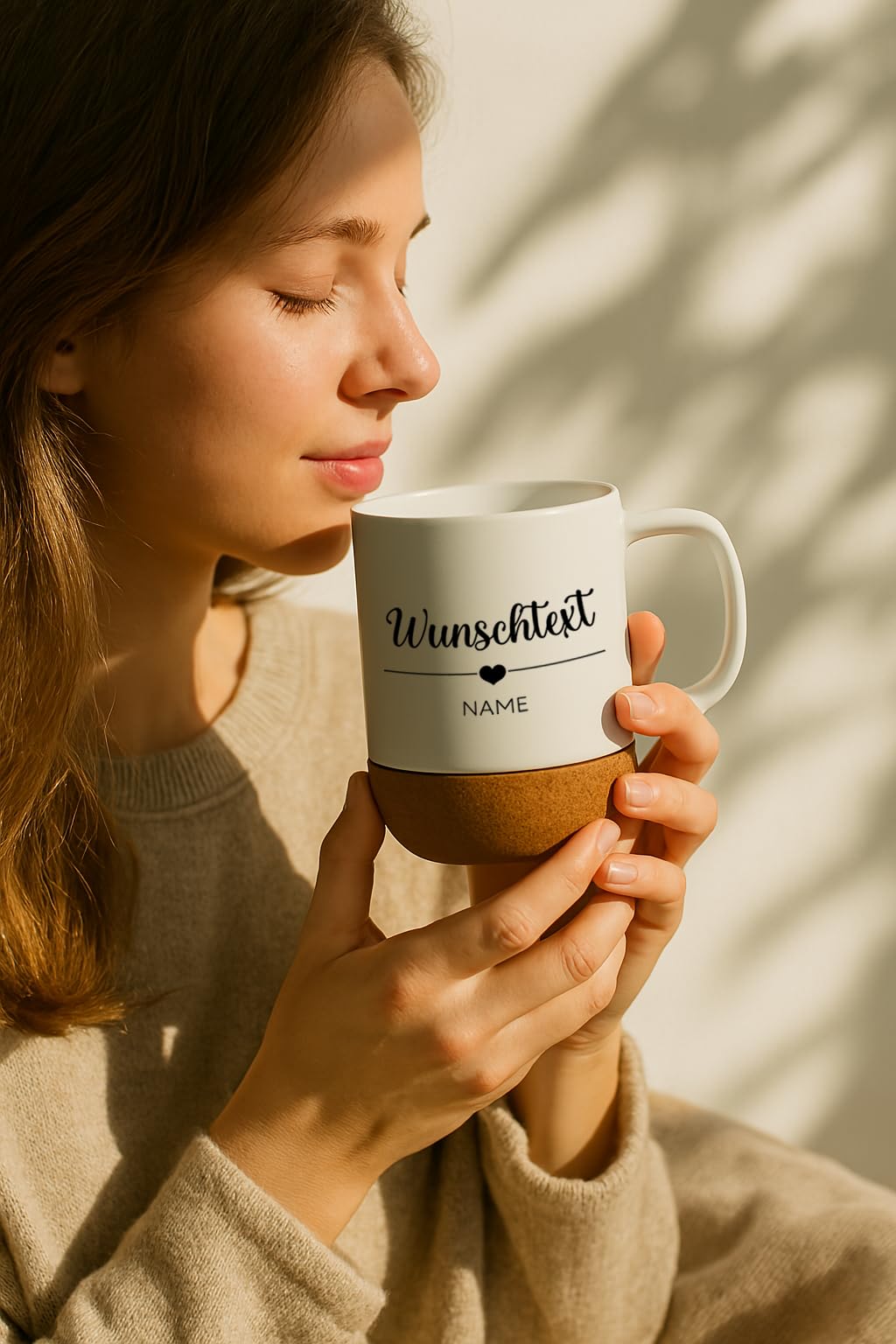 LIEBTASTISCH - Personalisierte Tasse mit Wunschtext, Personalisierte Tasse mit Namen oder eigenem Text, Kaffeetasse personalisiert, Keramikbecher