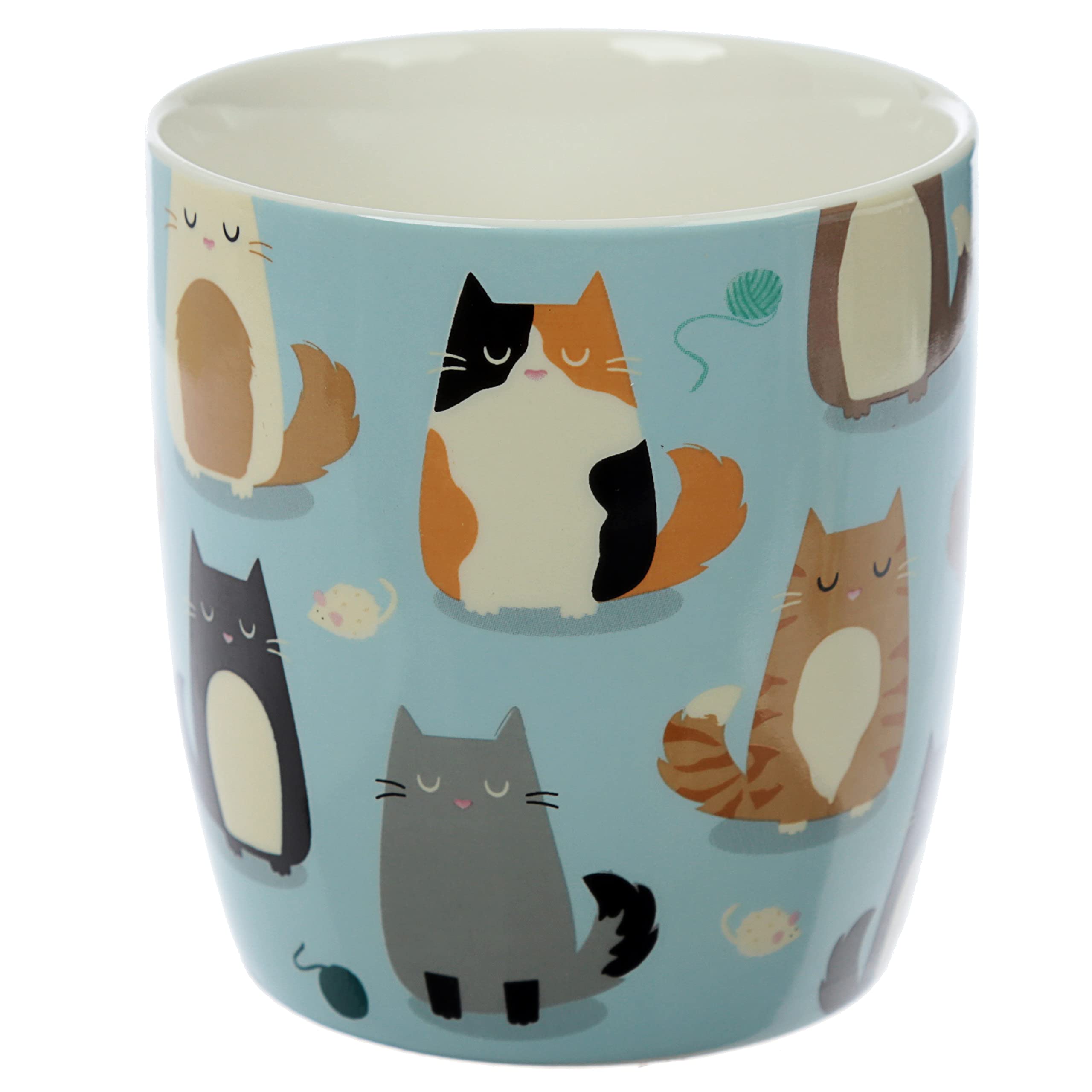Puckator Feline Fine Spruch Katze Tasse aus Porzellan