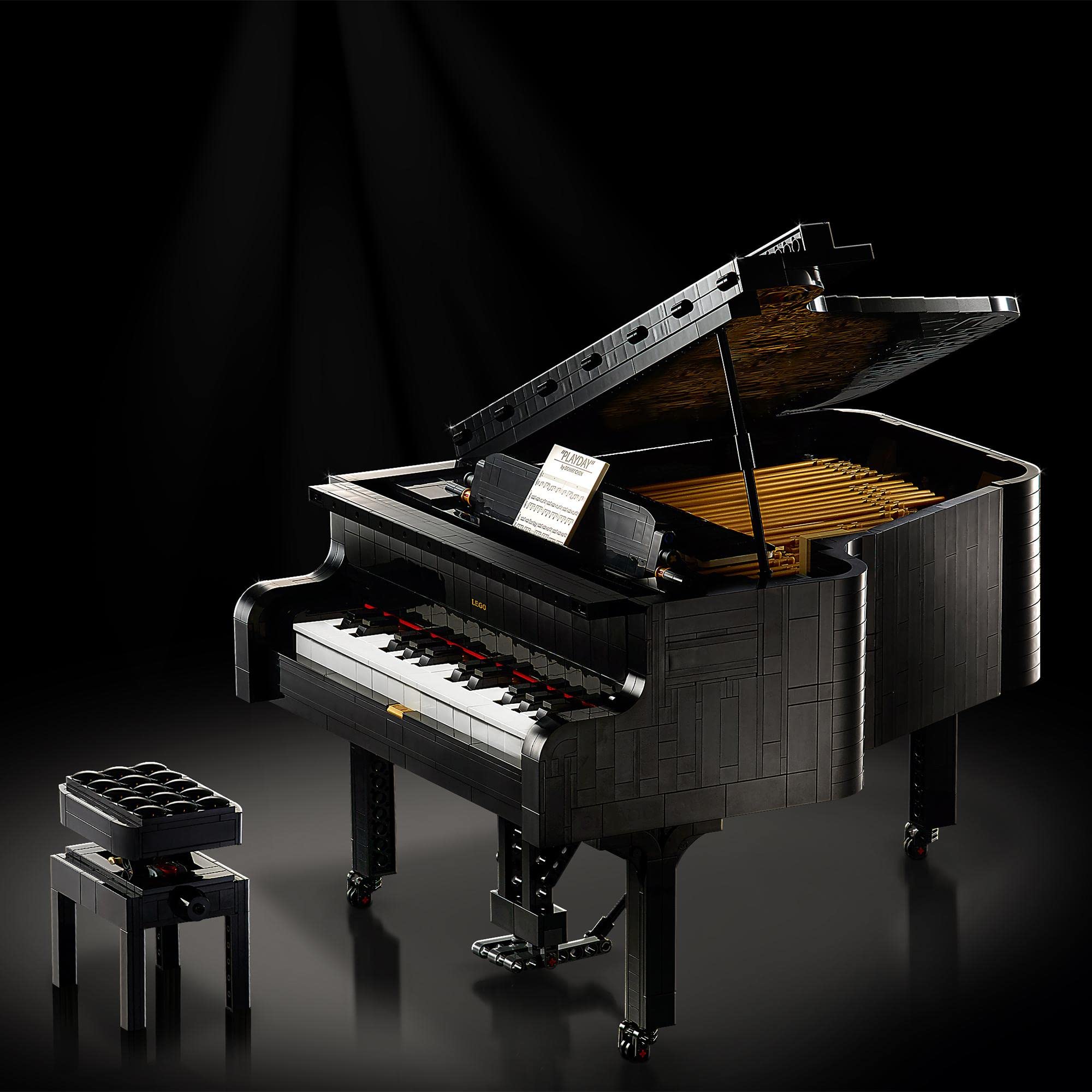 LEGO Ideas Konzertflügel (21323) – 3.662 Teile, detailreiches Modell für Musiker, Pianisten & Sammler