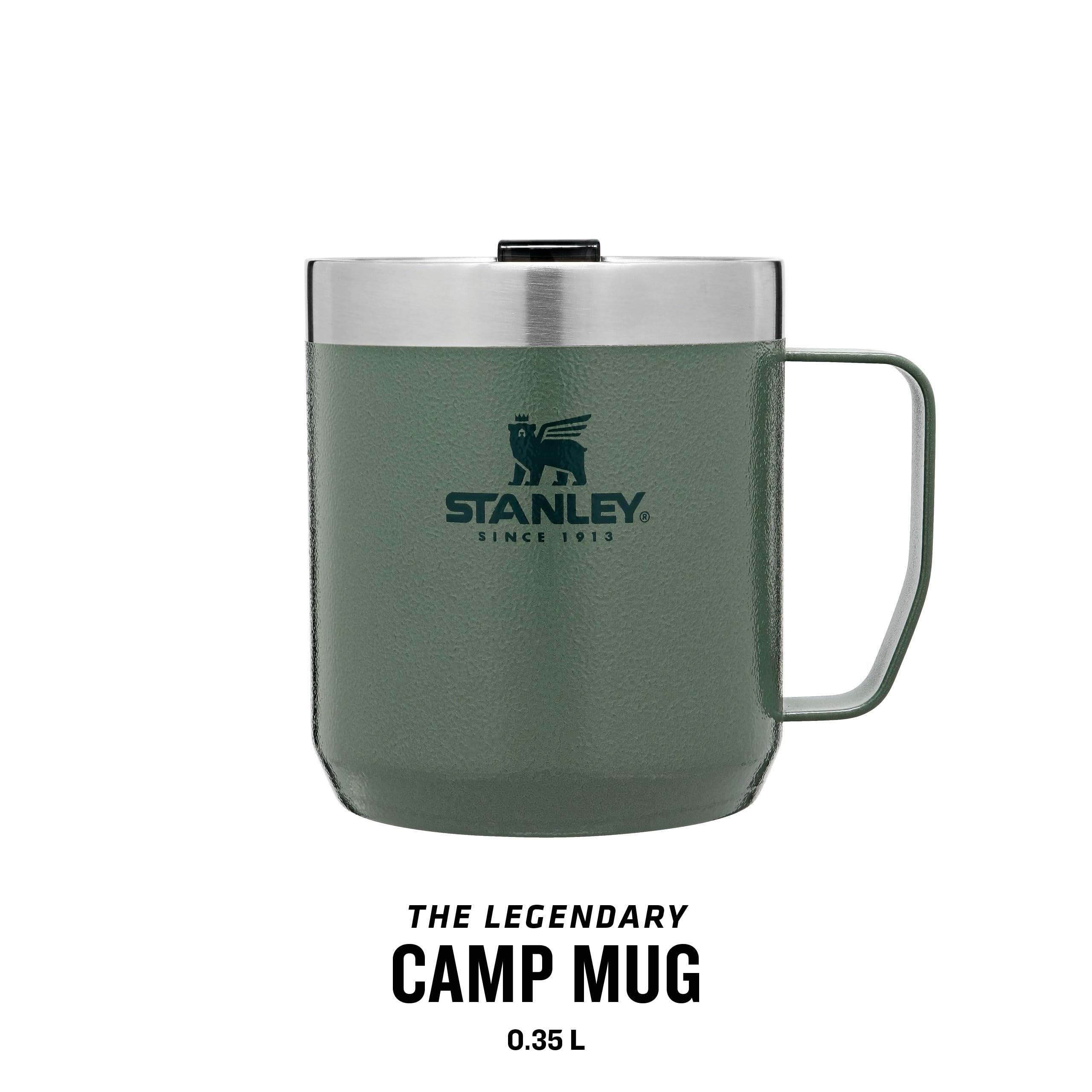Stanley Classic Legendary Camp Mug Thermobecher 354 ml - Hält 1.5 Stunden Heiß - 3 Stunden Kalt - BPA-Frei - Spülmaschinenfest - Edelstahl