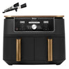 Ninja Foodi MAX Dual Zone Heißluftfritteuse AF400EUCP – 9,5 L, 2 Fächer, 6 Funktionen, 2470 W, Kupfer/Schwarz