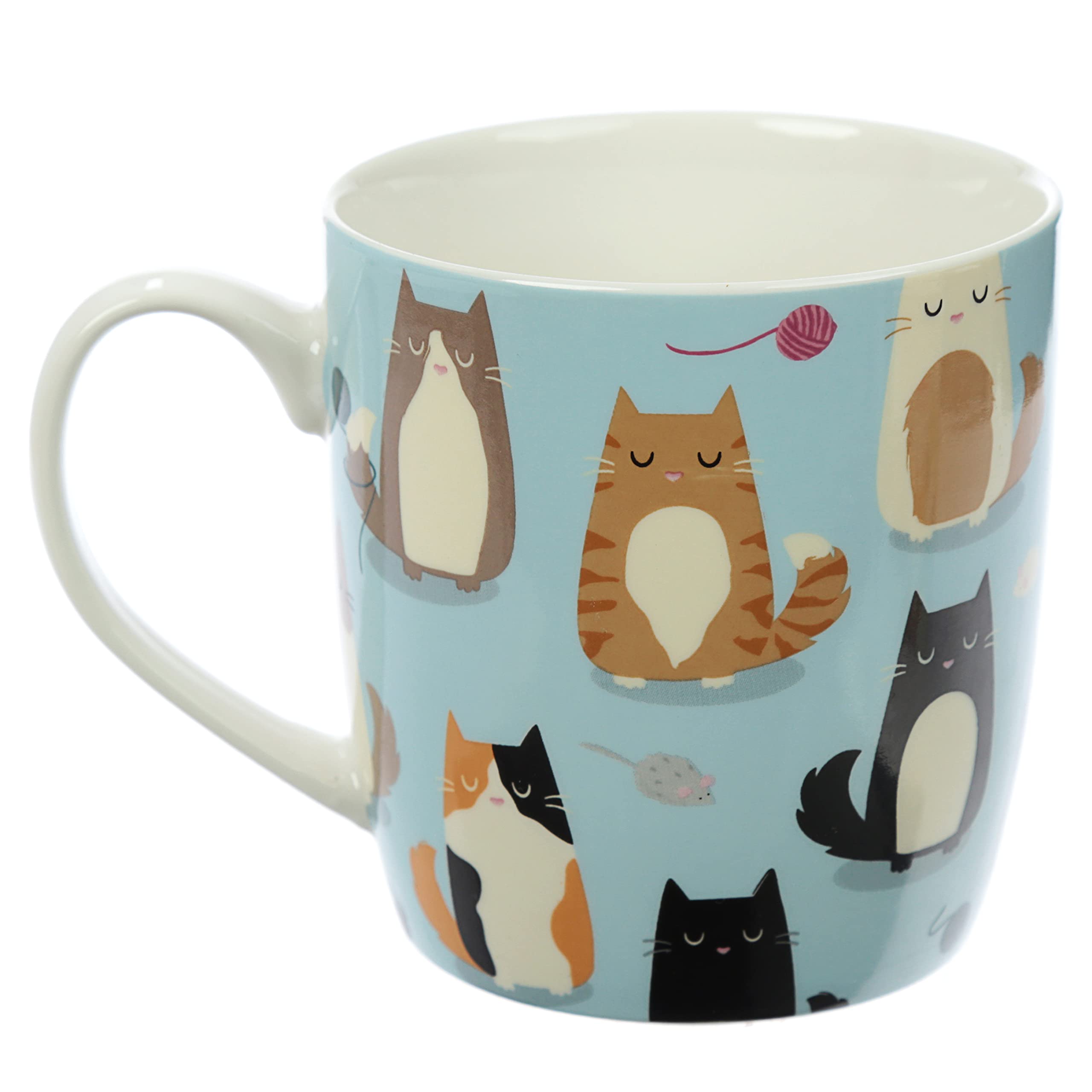 Puckator Feline Fine Spruch Katze Tasse aus Porzellan