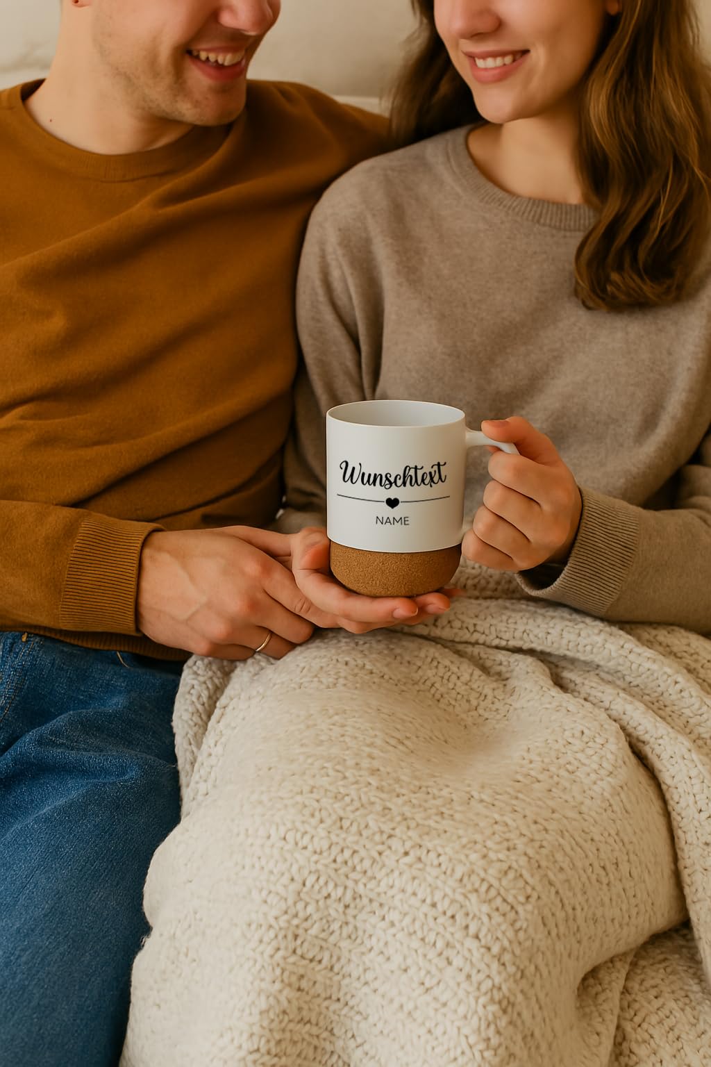 LIEBTASTISCH - Personalisierte Tasse mit Wunschtext, Personalisierte Tasse mit Namen oder eigenem Text, Kaffeetasse personalisiert, Keramikbecher