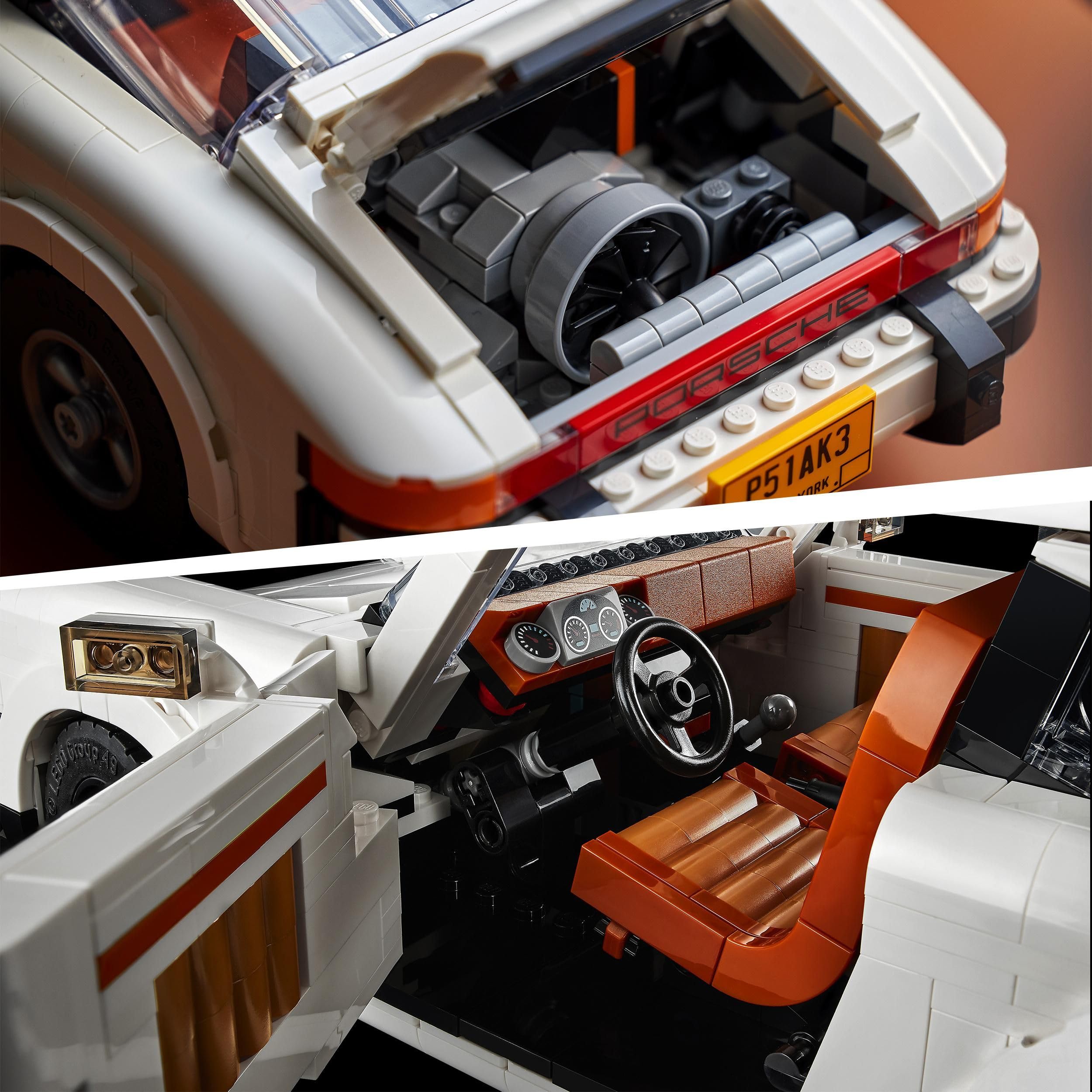 LEGO Icons Porsche 911 Modellauto für Erwachsene, Rennauto Modellbausatz zum Sammeln 10295
