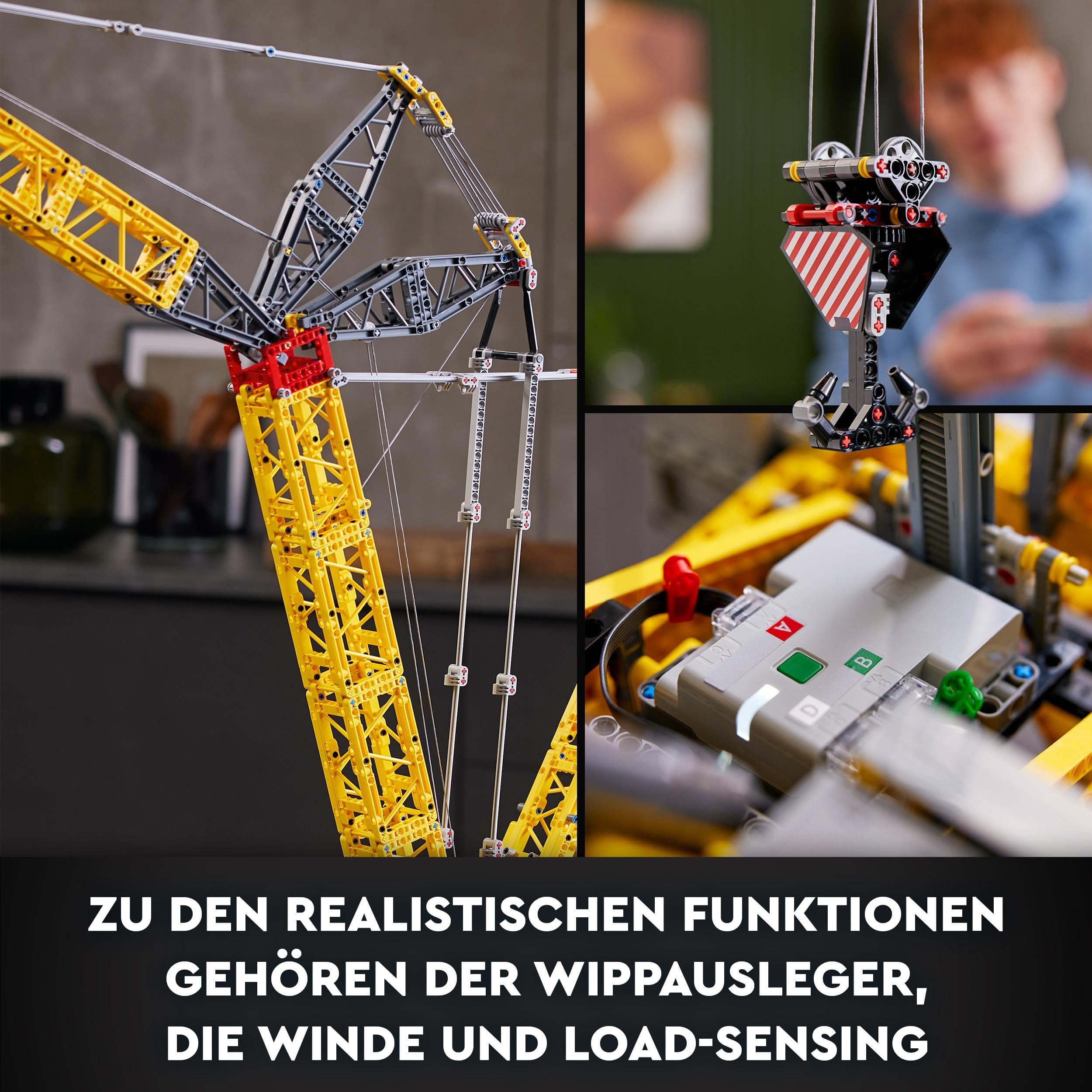 LEGO Technic Liebherr LR 13000 Raupenkran (42146) – Ferngesteuertes Baufahrzeug mit Control+ App, großes Modell für Erwachsene