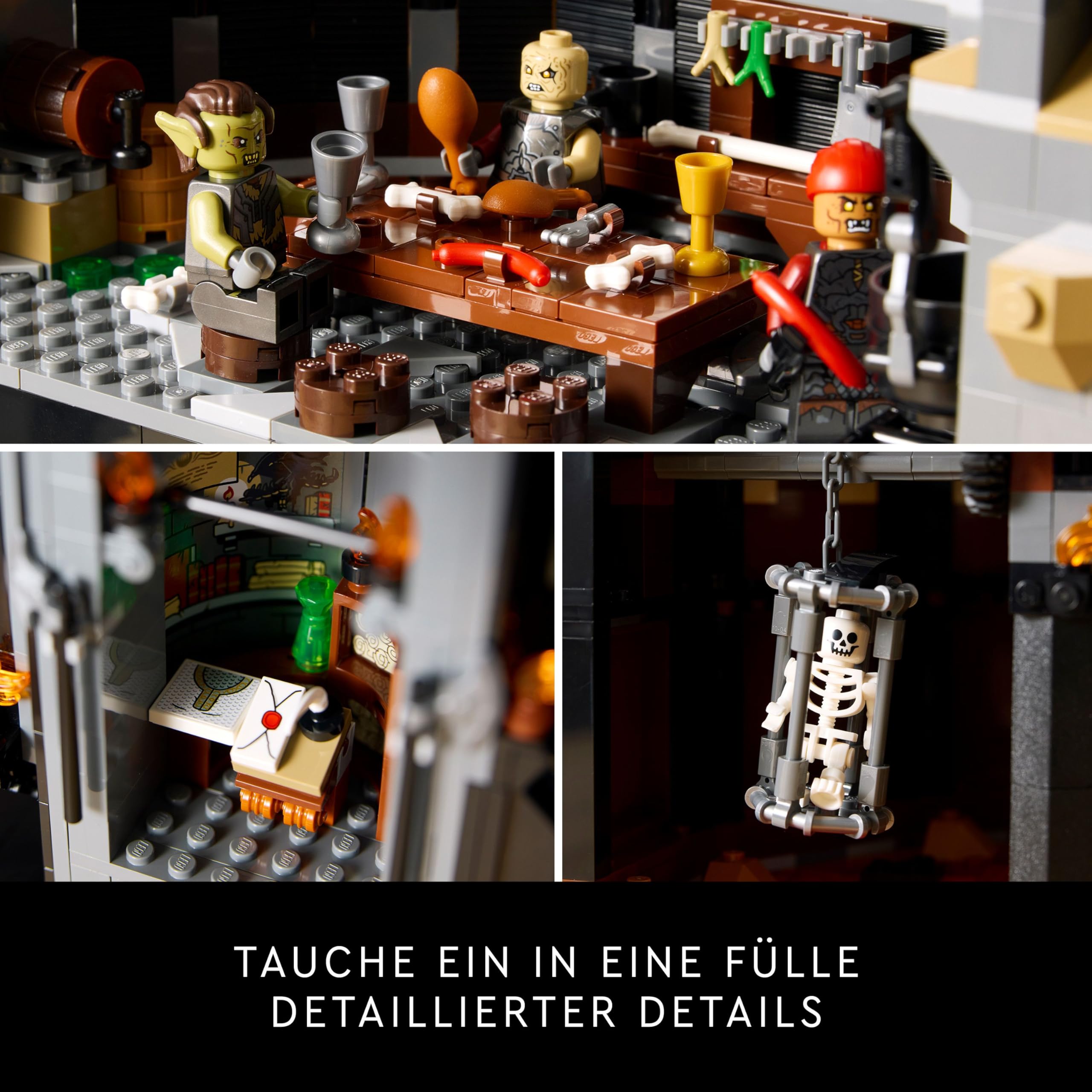 LEGO Icons Herr der Ringe: Barad-dûr (10333) – Bauset für Erwachsene mit Sauron, Orks & Helden, Sammlerstück für Fans