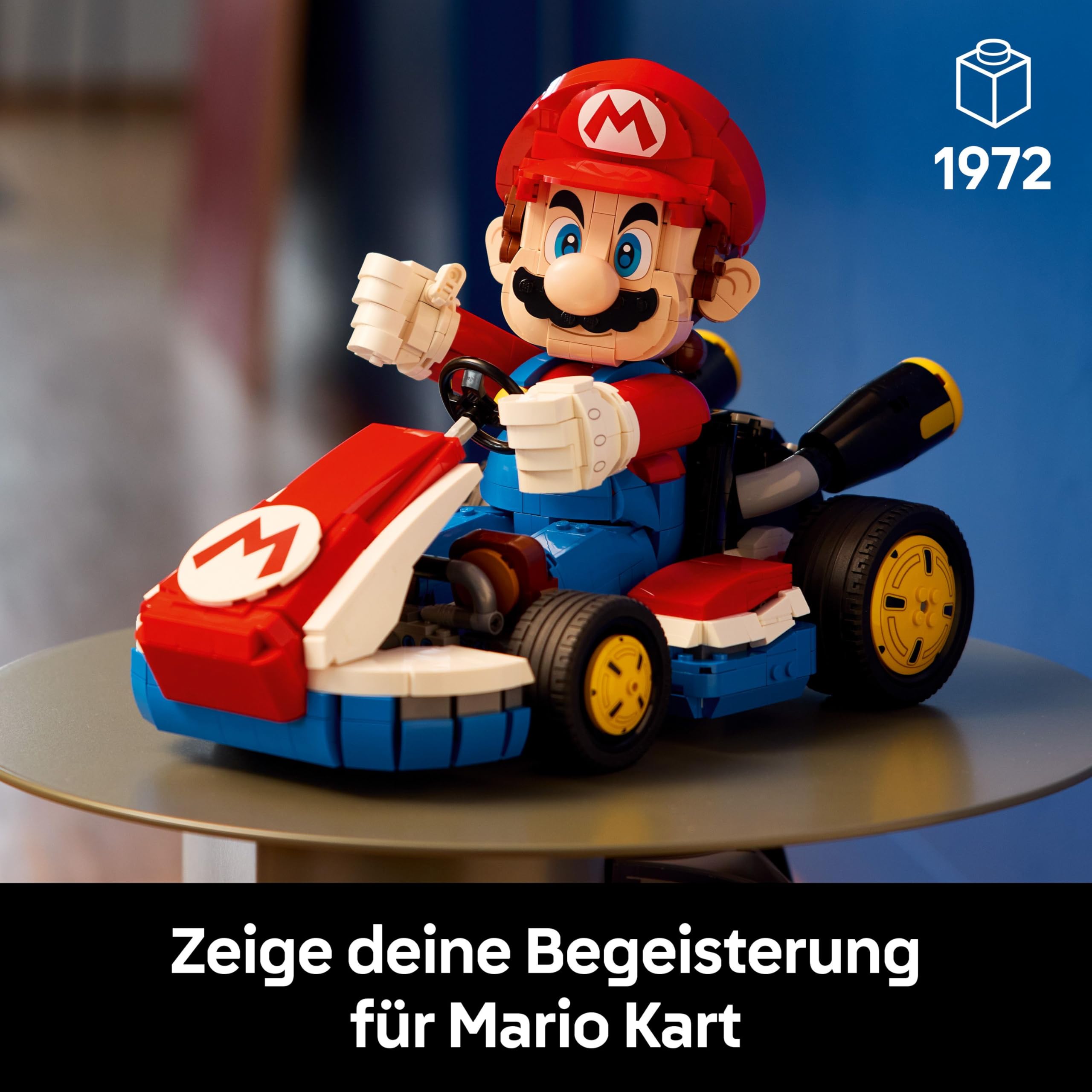 LEGO Super Mario Kart – Mario & Standard-Kart (72037) | Nintendo Figur & baubares Auto, Sammlerstück für Erwachsene Gamer