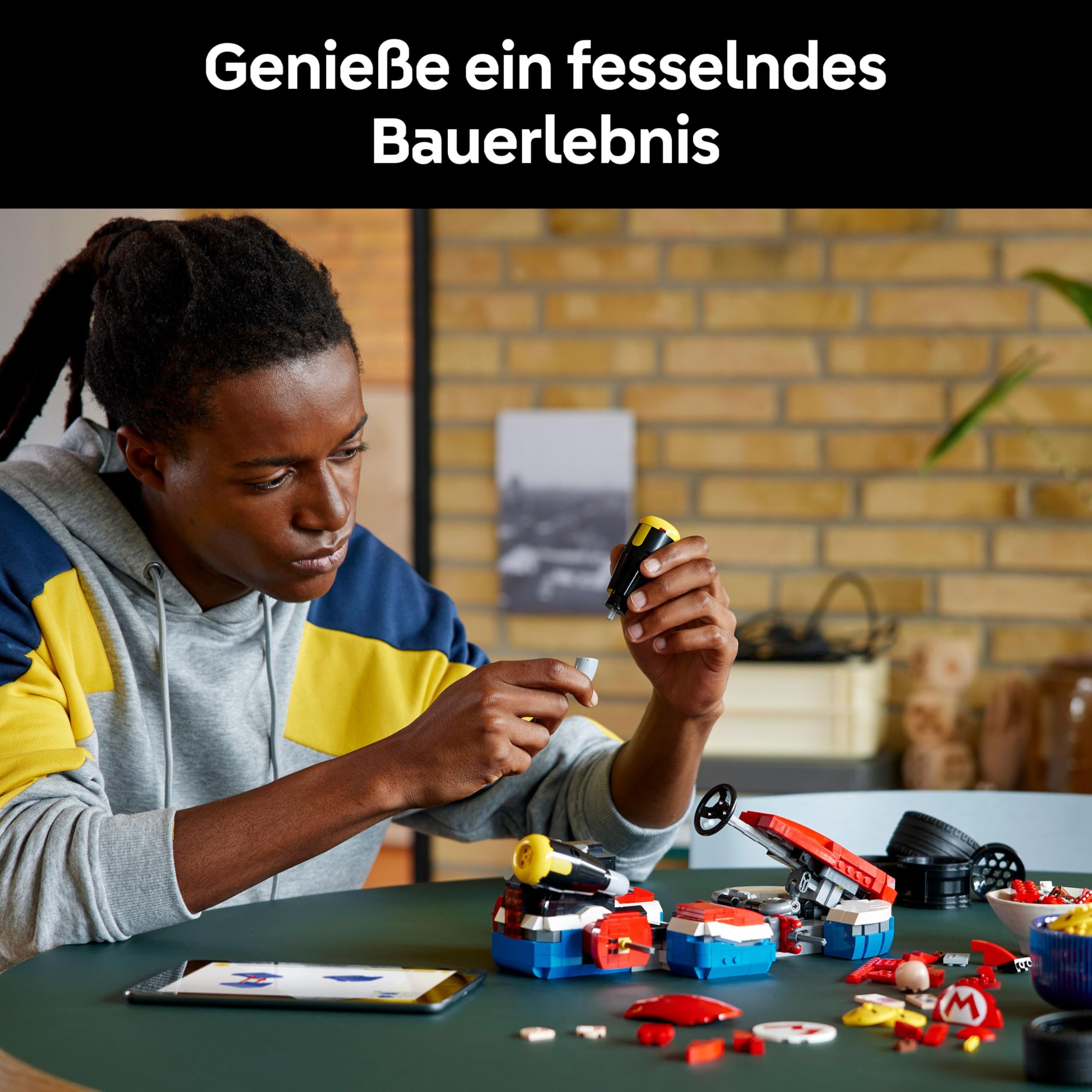 LEGO Super Mario Kart – Mario & Standard-Kart (72037) | Nintendo Figur & baubares Auto, Sammlerstück für Erwachsene Gamer