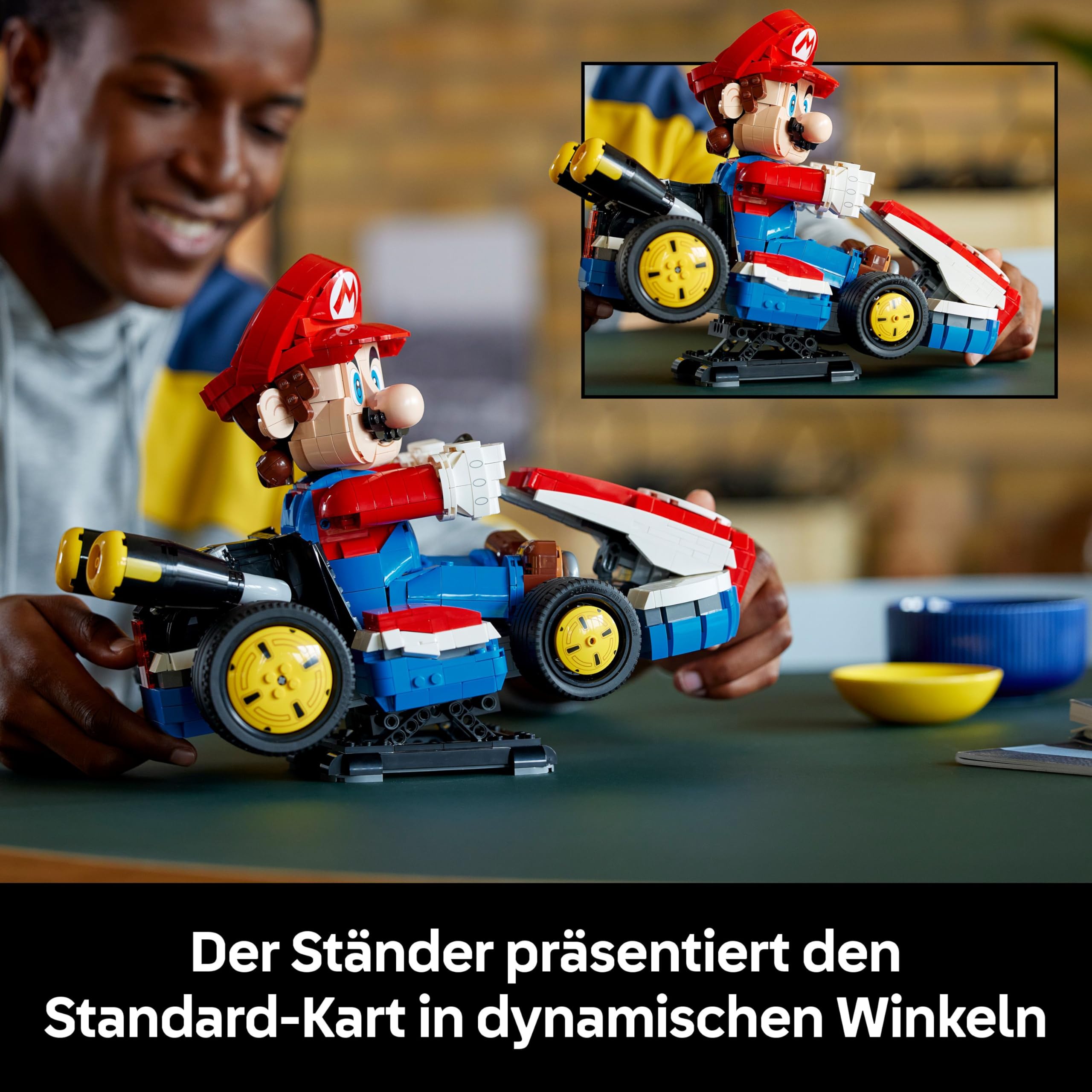LEGO Super Mario Kart – Mario & Standard-Kart (72037) | Nintendo Figur & baubares Auto, Sammlerstück für Erwachsene Gamer