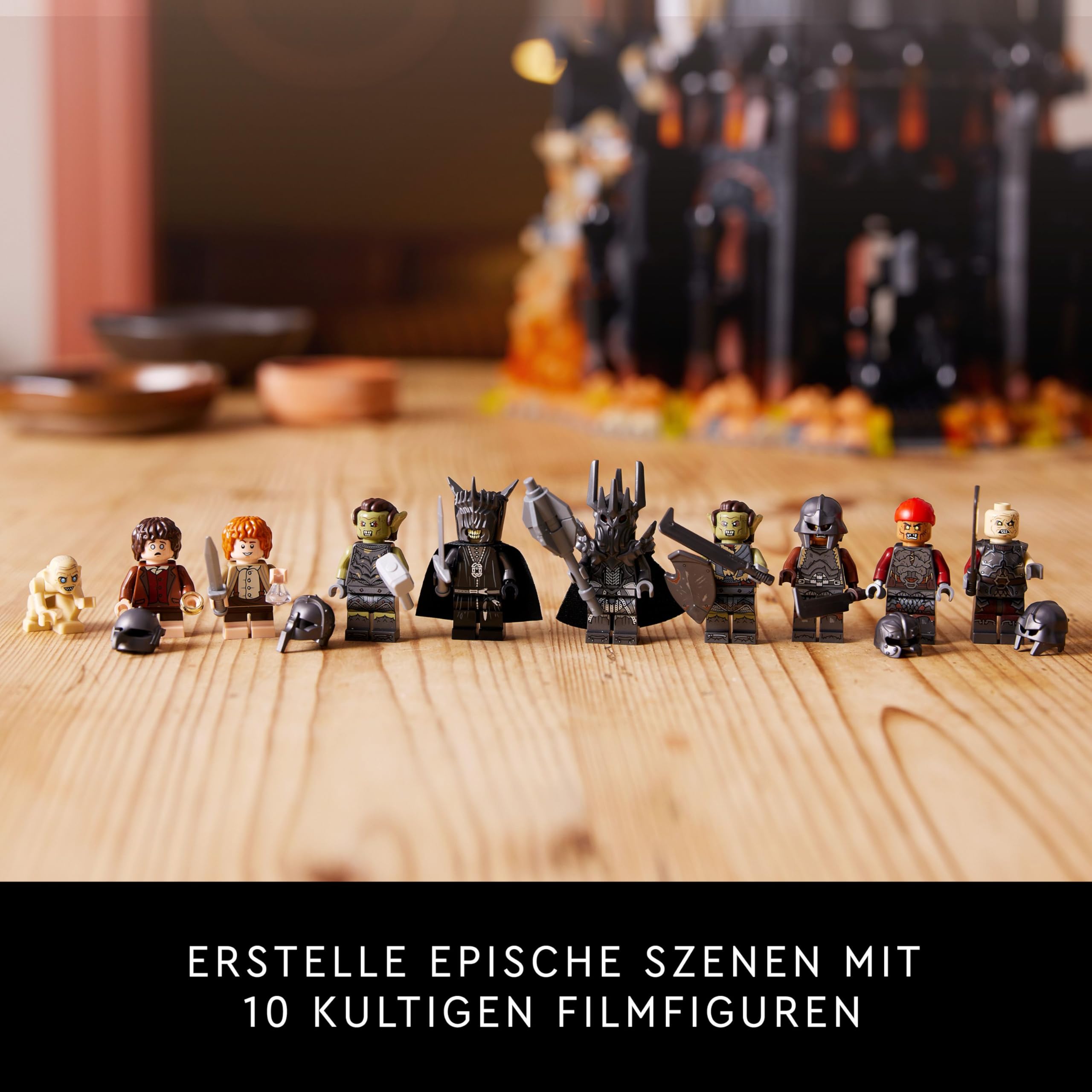 LEGO Icons Herr der Ringe: Barad-dûr (10333) – Bauset für Erwachsene mit Sauron, Orks & Helden, Sammlerstück für Fans