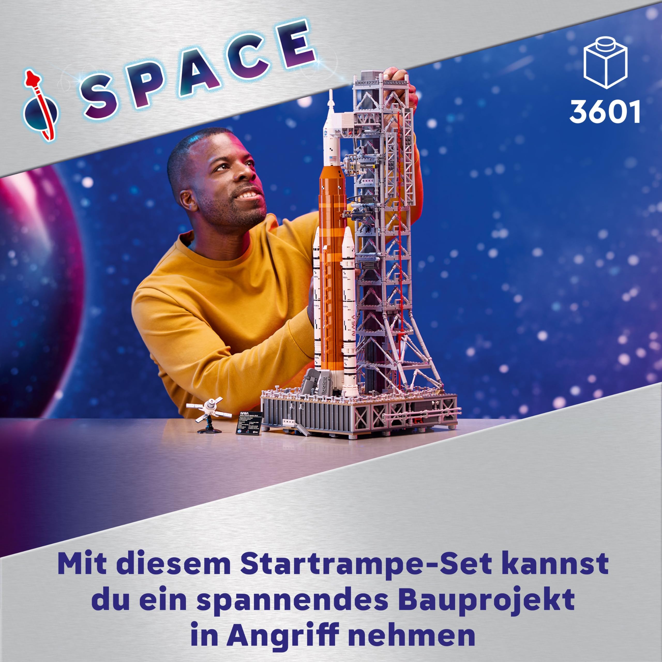 LEGO Icons NASA Artemis Startrampe (10341) – Bauset für Erwachsene mit Orion-Raumkapsel, Display-Modell & Sammlerstück