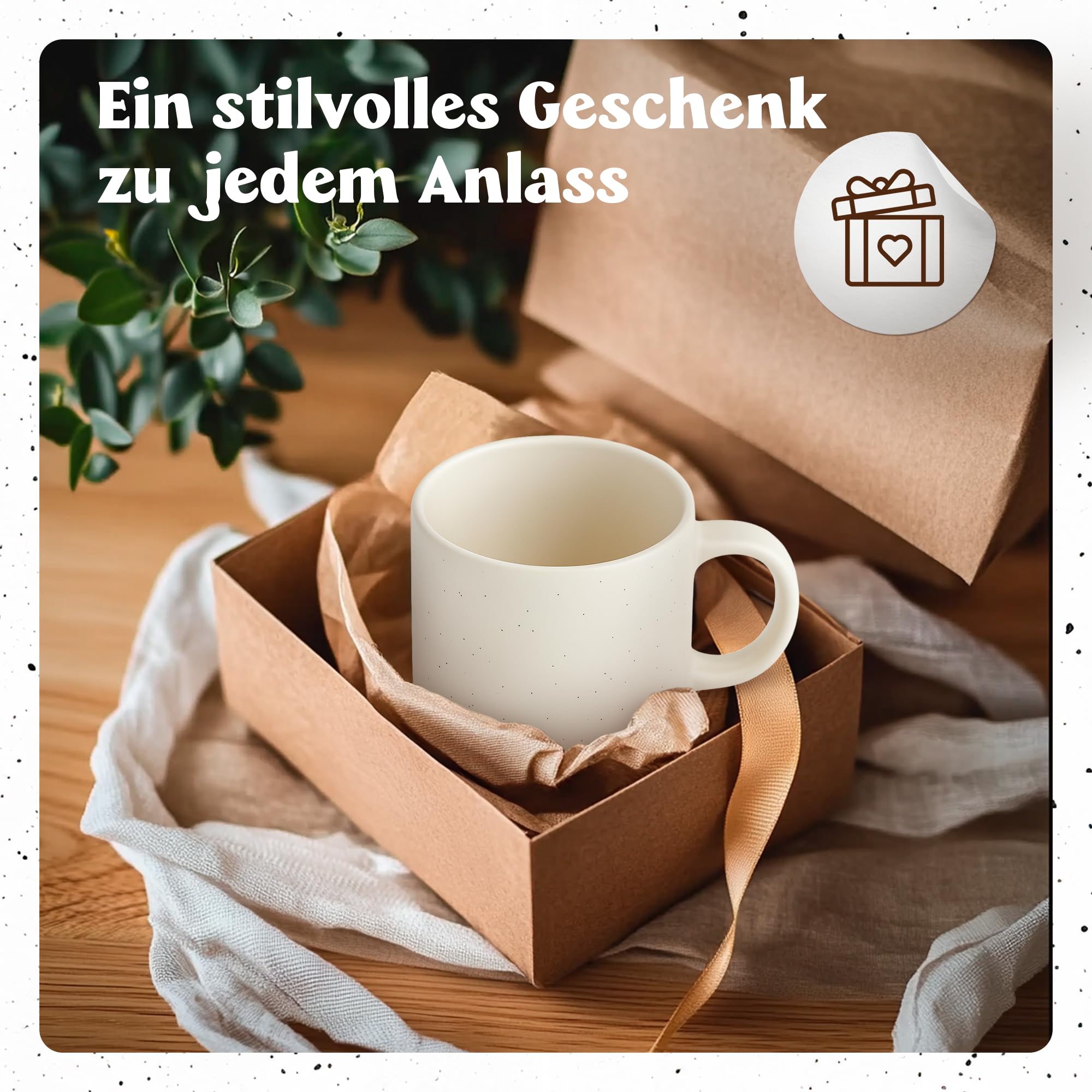 LIEBTASTISCH Kaffeebecher mit Lasergravur – Keramik Steingut Kaffeetasse, personalisierte Tasse für Kaffee, Tee – Lieblingsmensch Geschenk, Vatertag