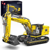 MOULD KING Technik Bagger (APP-ferngesteuertes Raupenbagger Modell, motorisiert, Klemmbausteine Bauset für Kinder ab 14 Jahren)