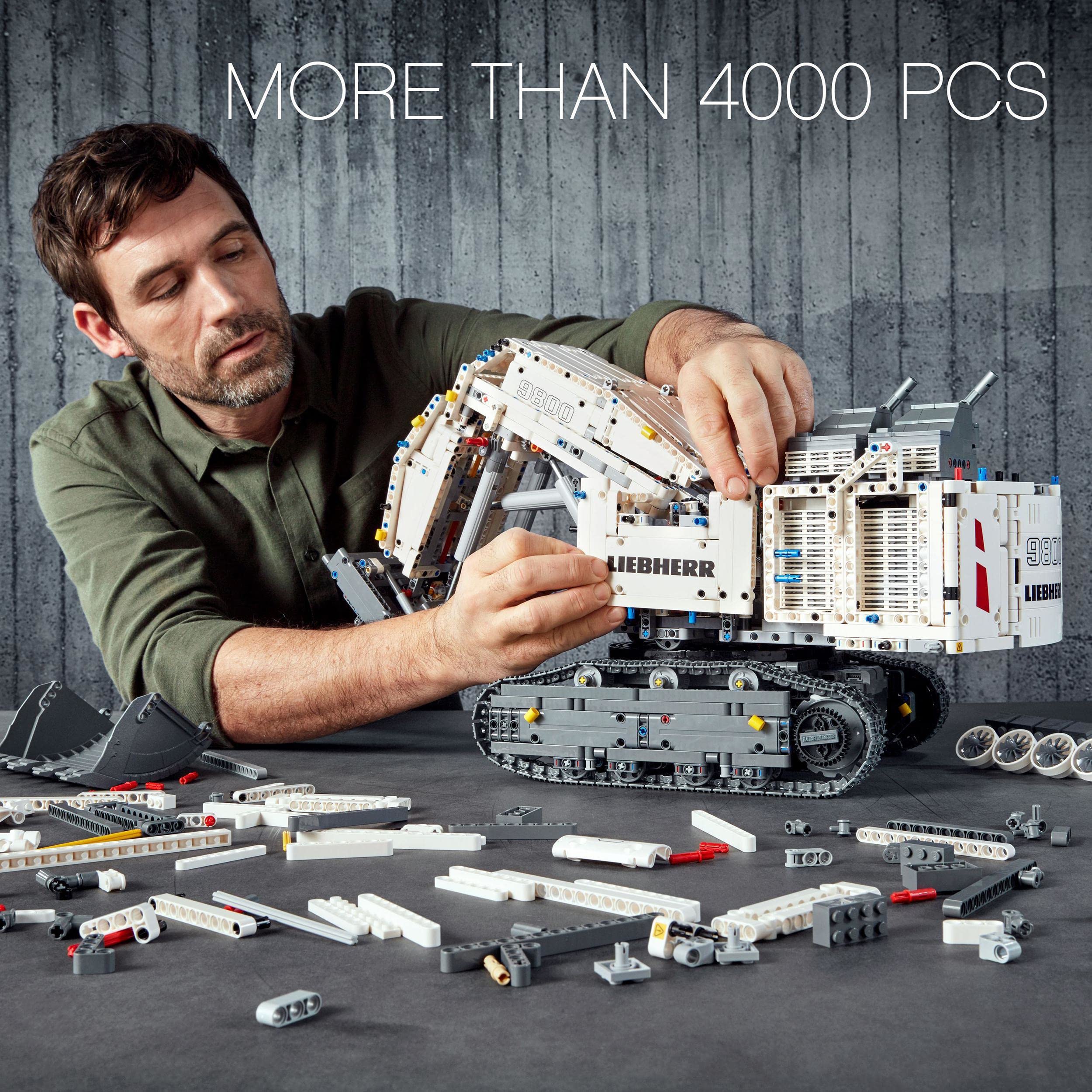 LEGO Technic Liebherr Bagger R9800 (42100) – Ferngesteuertes RC-Baufahrzeug mit Control+ App